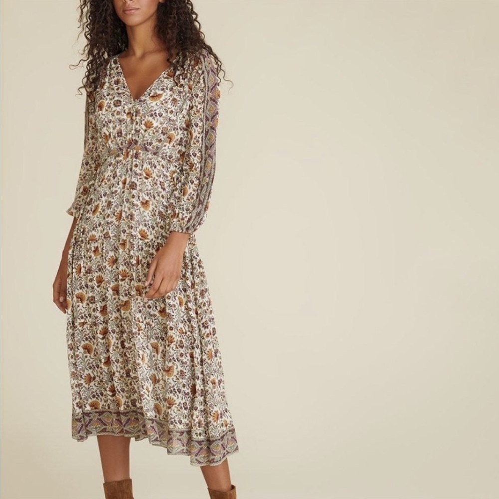 VERONICA BEARD Yoelle Paisley-Print Silk Midi - Picture 2 of 11